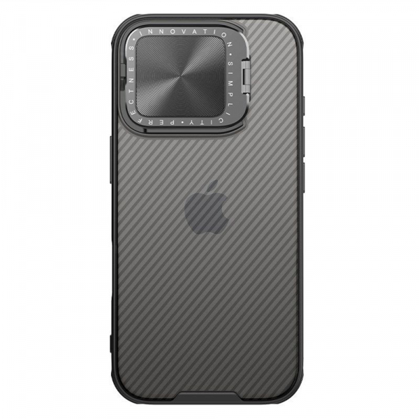 Husa pentru Apple iPhone 16 Pro Max, Nillkin, CamShield Prop, Neagra Transparenta