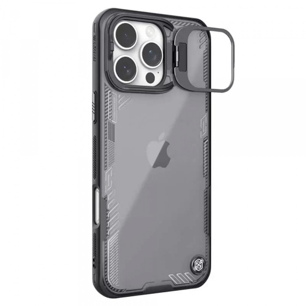 Husa pentru Apple iPhone 16 Pro Max, Nillkin, Iceblade Prop with Camera Cutout, Neagra