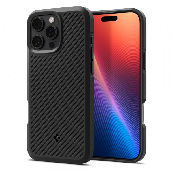 Husa pentru Apple iPhone 16 Pro Max, Spigen, Core Armor, Neagra Mata ACS08023