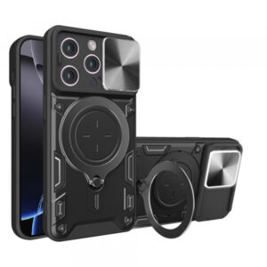 Husa pentru Apple iPhone 16 Pro Max, Techsuit, CamGuard Pro, Neagra