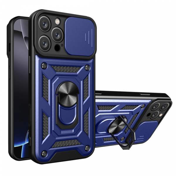 Husa pentru Apple iPhone 16 Pro Max, Techsuit, CamShield, Albastra