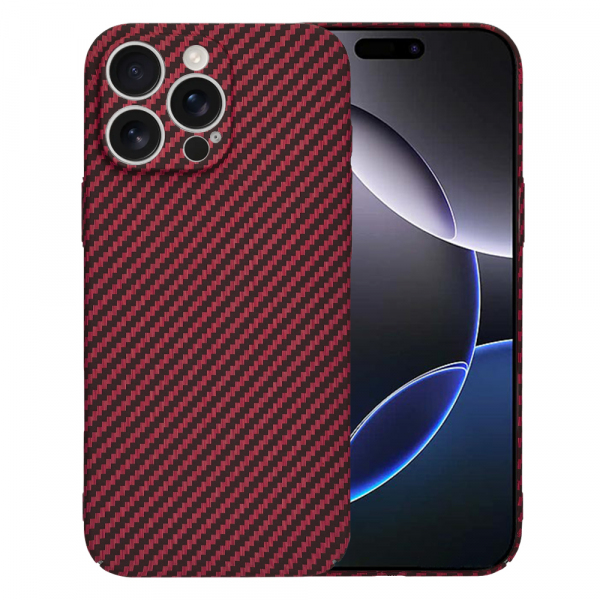 Husa pentru Apple iPhone 16 Pro Max, Techsuit, Carbonite FiberShell, Rosie