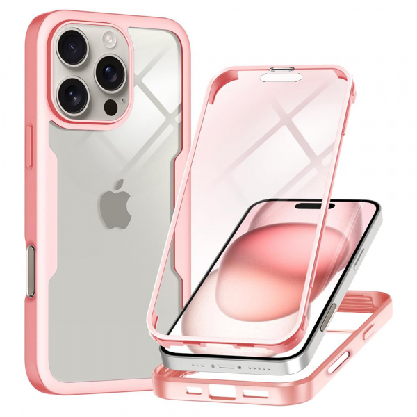 Husa pentru Apple iPhone 16 Pro Max, Techsuit, ColorVerse 360, Roz