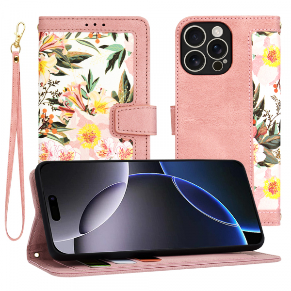 Husa pentru Apple iPhone 16 Pro Max, Techsuit, FlipCraft, Roz