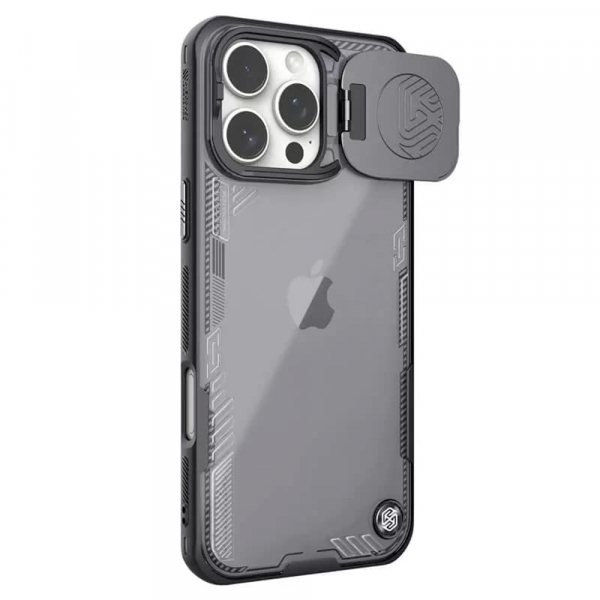 Husa pentru Apple iPhone 16 Pro, Nillkin, Iceblade Prop w/o Camera Cutout, Neagra