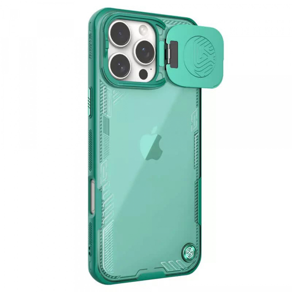 Husa pentru Apple iPhone 16 Pro, Nillkin, Iceblade Prop w/o Camera Cutout, Verde