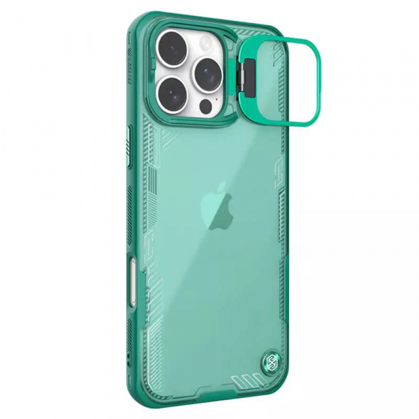 Husa pentru Apple iPhone 16 Pro, Nillkin, Iceblade Prop with Camera Cutout, Verde