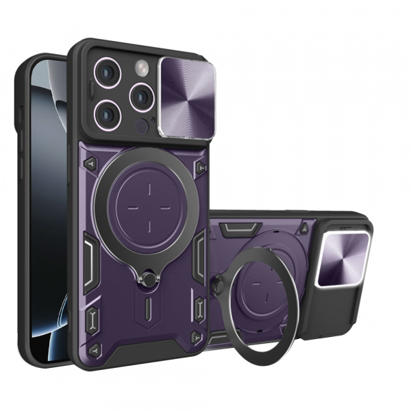 Husa pentru Apple iPhone 16 Pro, Techsuit, CamGuard Pro, Mov