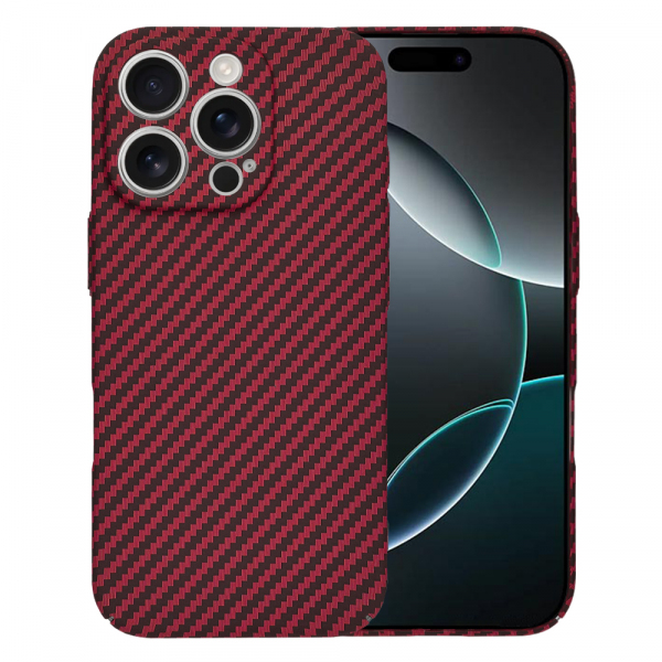 Husa pentru Apple iPhone 16 Pro, Techsuit, Carbonite FiberShell, Rosie