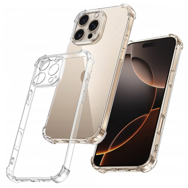 Husa pentru Apple iPhone 16 Pro, Techsuit, Shockproof Clear, Transparenta