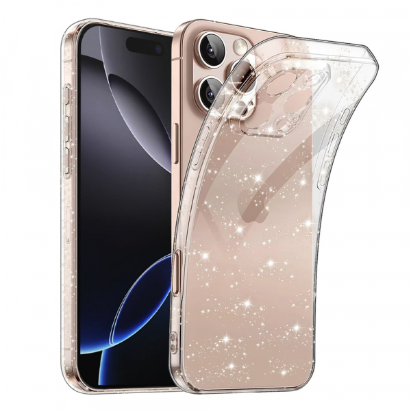 Husa pentru Apple iPhone 16 Pro, Techsuit, SparkleSkin, Transparenta