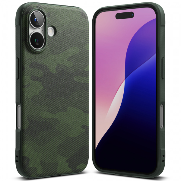 Husa pentru Apple iPhone 16, Ringke, Onyx Design, Verde