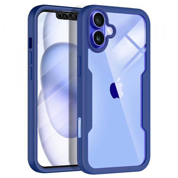 Husa pentru Apple iPhone 16, Techsuit, ColorVerse 360, Albastra