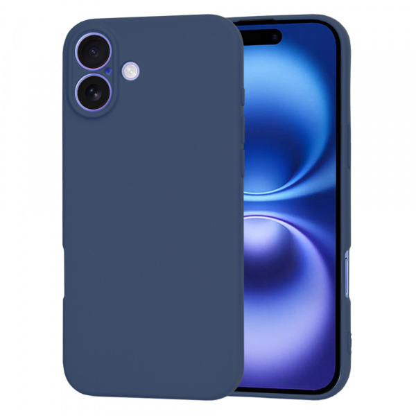 Husa pentru Apple iPhone 16, Techsuit, SoftFlex, Bleumarin