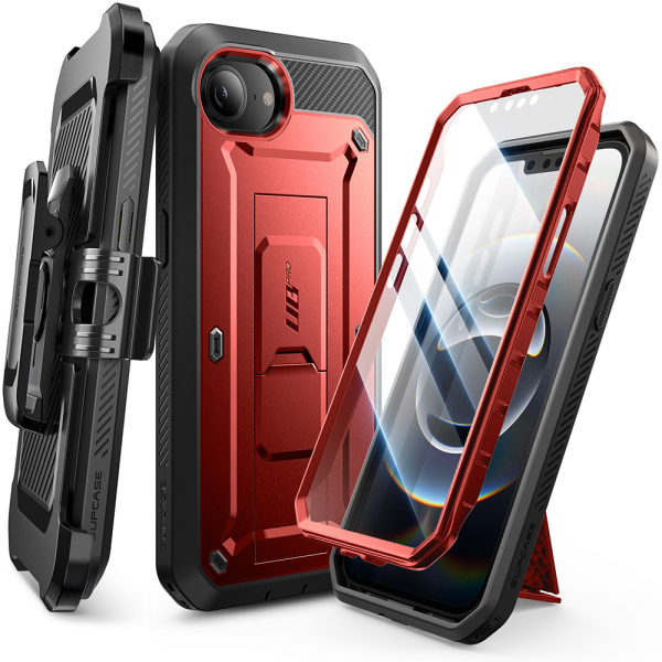 Husa pentru Apple iPhone 17e / 16e, Supcase, Unicorn Beetle Pro, Rosie
