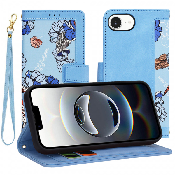 Husa pentru Apple iPhone 17e / 16e, Techsuit, FlipCraft, Bleu