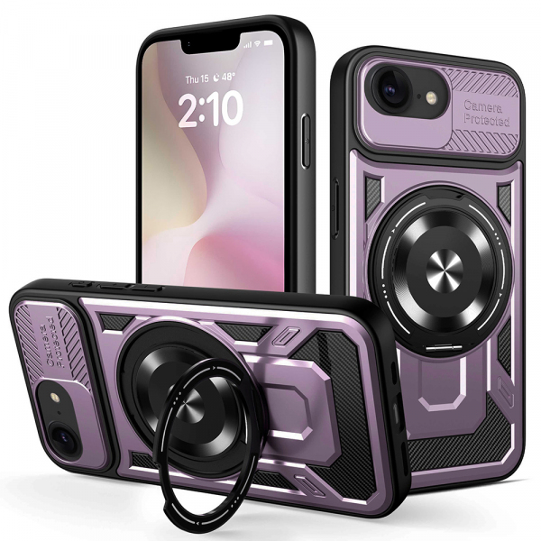 Husa pentru Apple iPhone 17e / 16e, Techsuit, RuggedCam, Mov