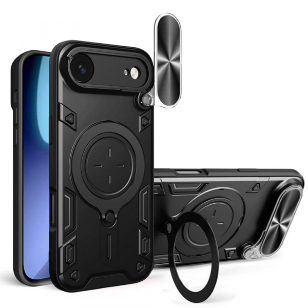 Husa pentru Apple iPhone 17 Air, Techsuit, CamGuard Pro, Neagra