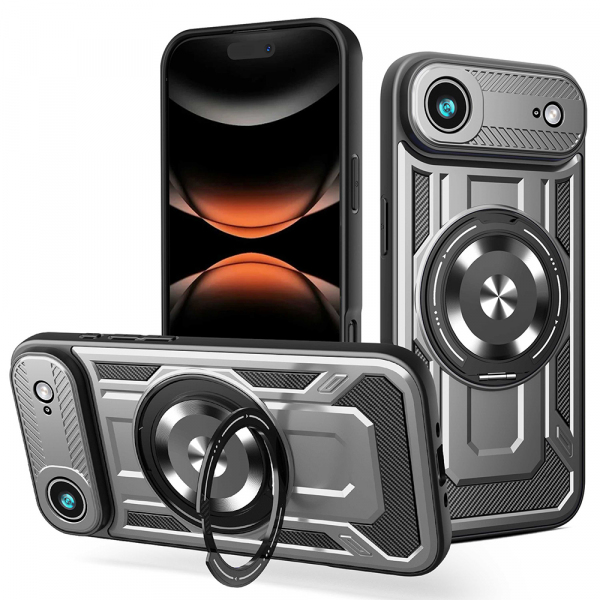 Husa pentru Apple iPhone 17 Air, Techsuit, RuggedCam, Gri