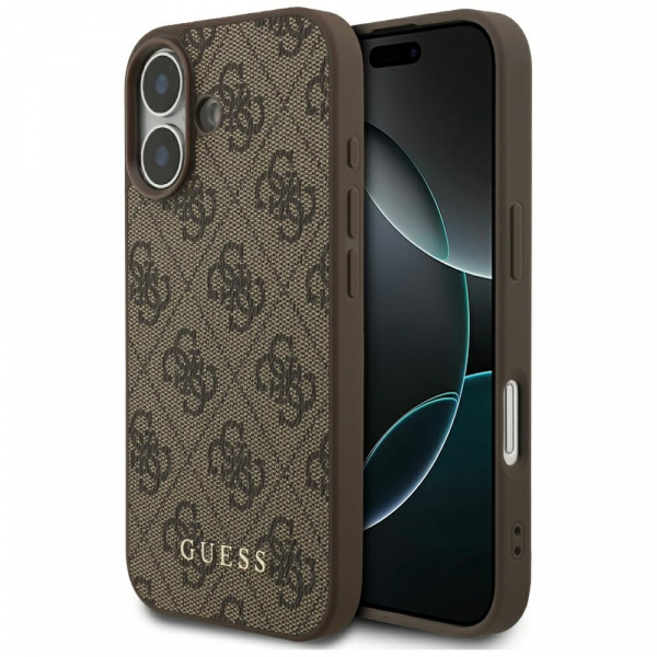 Husa pentru Apple iPhone 17, Guess, 4G Classic, Maro