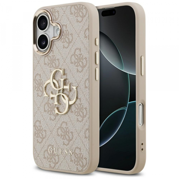 Husa pentru Apple iPhone 17, Guess, Big 4G Logo Classic, Roz Aurie
