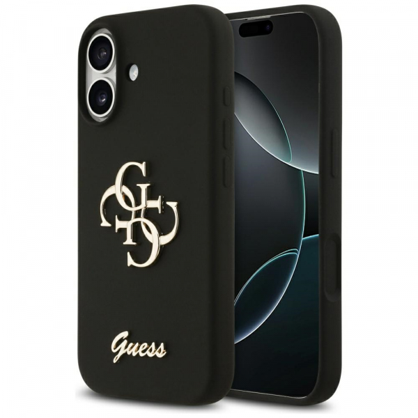 Husa pentru Apple iPhone 17, Guess, Big 4G Script, Neagra