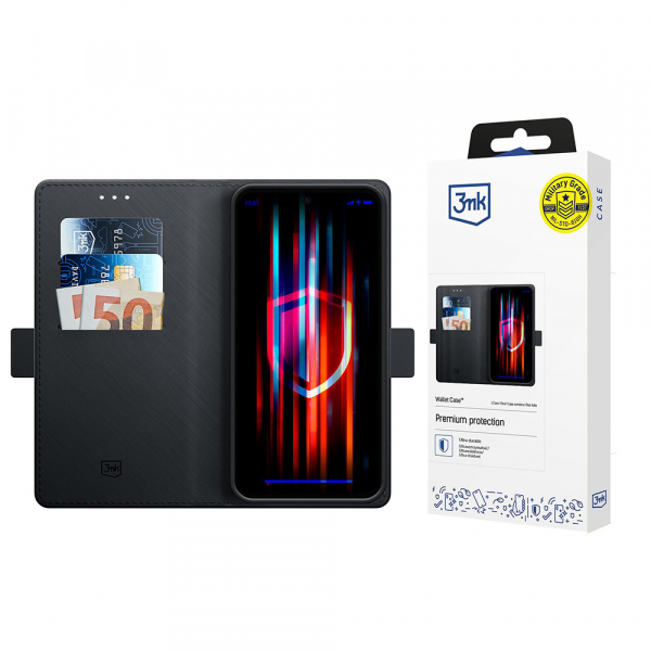 Husa pentru Apple iPhone 18 Pro Max / 17 Pro Max, 3MK, Wallet, Neagra