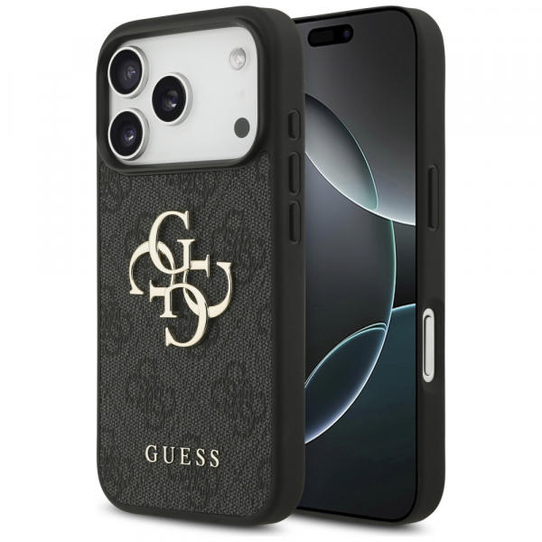 Husa pentru Apple iPhone 18 Pro Max / 17 Pro Max, Guess, 4G Big Logo, Neagra