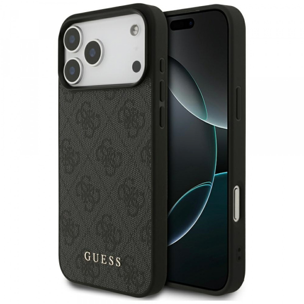 Husa pentru Apple iPhone 18 Pro Max / 17 Pro Max, Guess, 4G Classic, Neagra