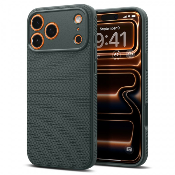 Husa pentru Apple iPhone 18 Pro Max / 17 Pro Max, Spigen, Liquid Air, Verde ACS10267