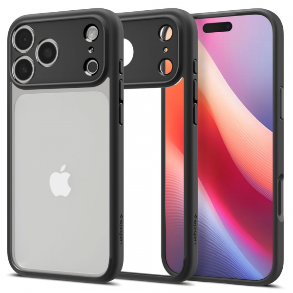Husa pentru Apple iPhone 18 Pro Max / 17 Pro Max, Spigen, Ultra Hybrid, Neagra Mata ACS10279