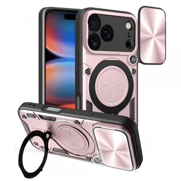 Husa pentru Apple iPhone 18 Pro Max / 17 Pro Max, Techsuit, CamGuard Pro, Roz Aurie