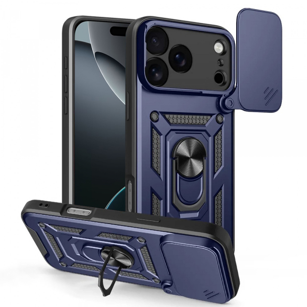Husa pentru Apple iPhone 18 Pro Max / 17 Pro Max, Techsuit, CamShield, Albastra