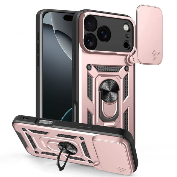 Husa pentru Apple iPhone 18 Pro Max / 17 Pro Max, Techsuit, CamShield, Roz