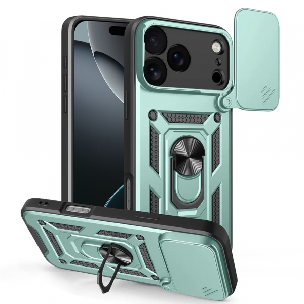 Husa pentru Apple iPhone 18 Pro Max / 17 Pro Max, Techsuit, CamShield, Verde