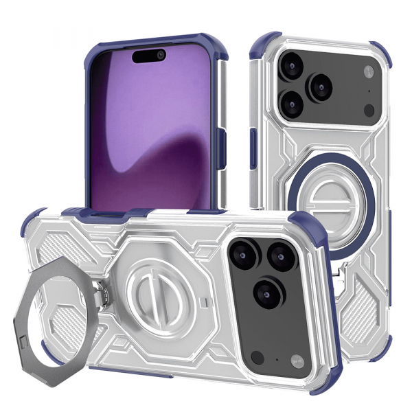 Husa pentru Apple iPhone 18 Pro Max / 17 Pro Max, Techsuit, Carbon Shield Pro, Albastra