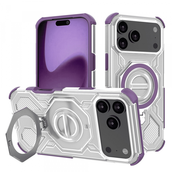 Husa pentru Apple iPhone 18 Pro Max / 17 Pro Max, Techsuit, Carbon Shield Pro, Mov