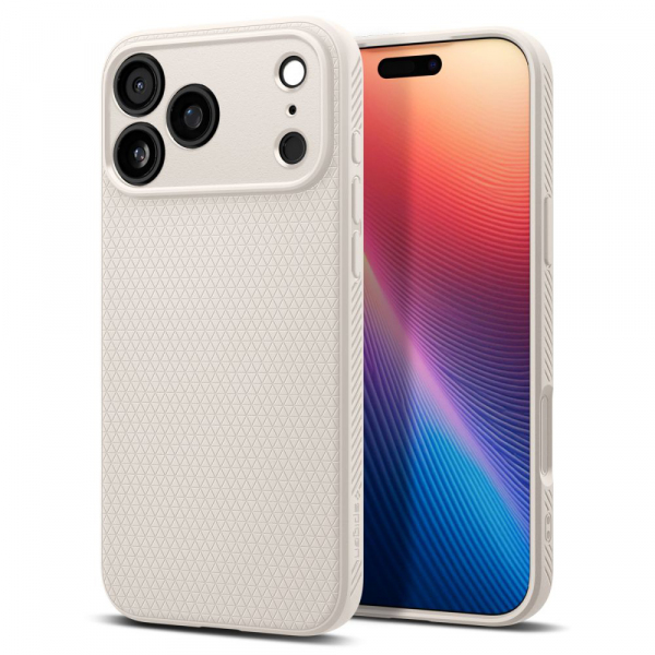 Husa pentru Apple iPhone 18 Pro / 17 Pro, Spigen, Liquid Air, Bej ACS10334