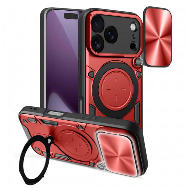 Husa pentru Apple iPhone 18 Pro / 17 Pro, Techsuit, CamGuard Pro, Rosie