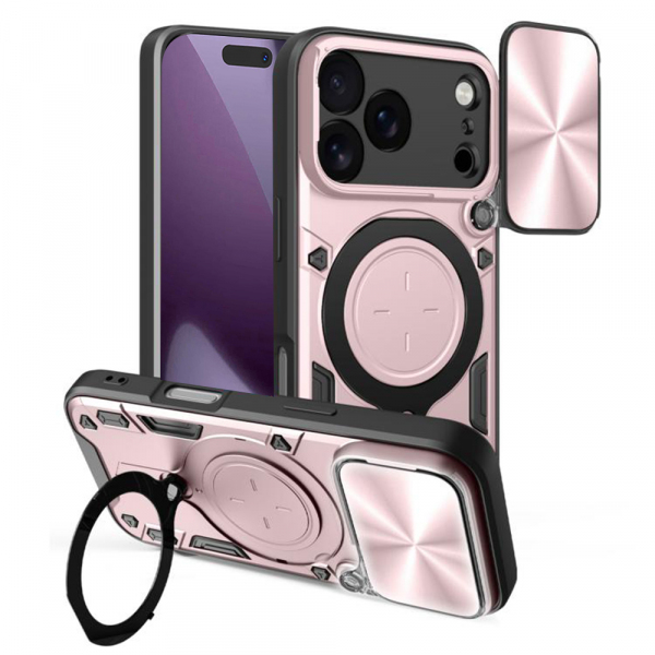 Husa pentru Apple iPhone 18 Pro / 17 Pro, Techsuit, CamGuard Pro, Roz Aurie