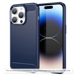 Husa pentru Apple iPhone 18 Pro / 17 Pro, Techsuit, Carbon, Albastra