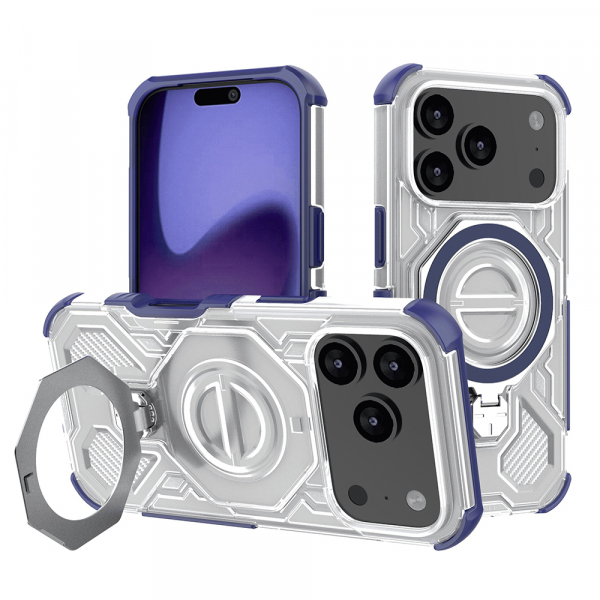 Husa pentru Apple iPhone 18 Pro / 17 Pro, Techsuit, Carbon Shield Pro, Albastra