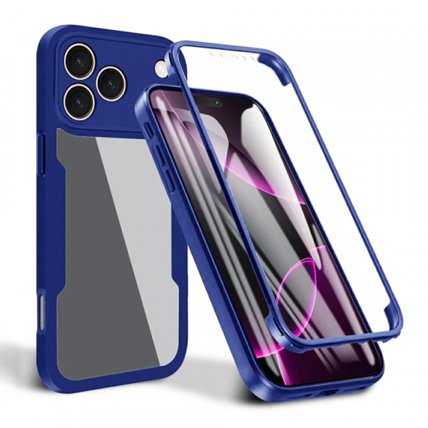 Husa pentru Apple iPhone 18 Pro / 17 Pro, Techsuit, ColorVerse 360, Albastra