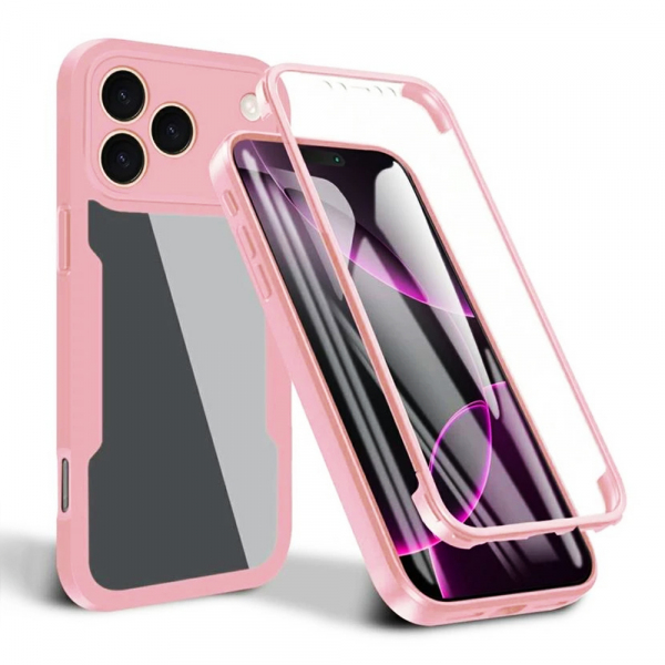 Husa pentru Apple iPhone 18 Pro / 17 Pro, Techsuit, ColorVerse 360, Roz