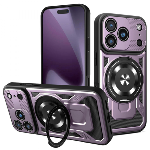 Husa pentru Apple iPhone 18 Pro / 17 Pro, Techsuit, RuggedCam, Mov