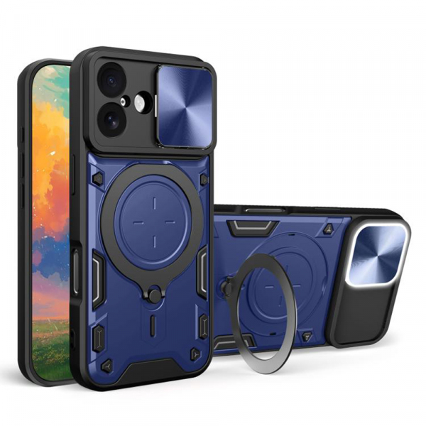 Husa pentru Apple iPhone 17, Techsuit, CamGuard Pro, Albastra