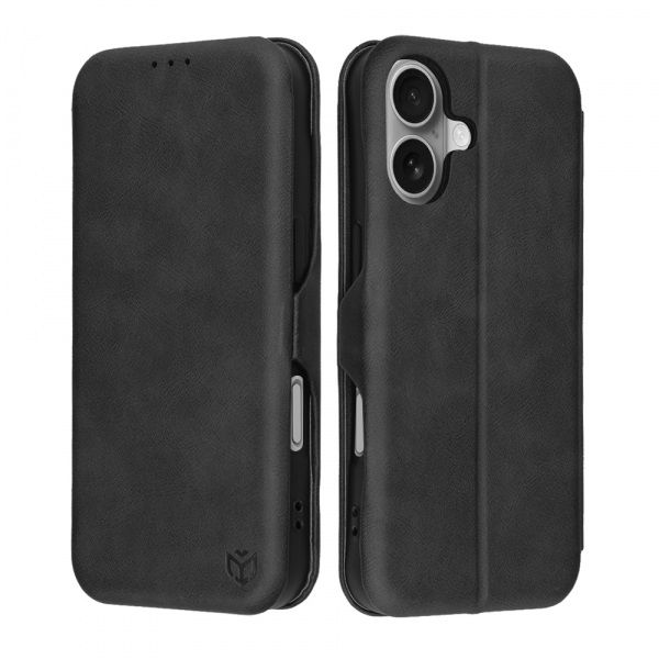 Husa pentru Apple iPhone 17, Techsuit, Safe Wallet Plus, Neagra