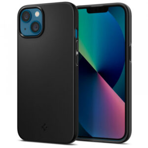 Husa pentru Apple iPhone 13, Spigen, Thin Fit, Neagra