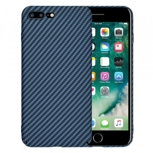 Husa pentru Apple iPhone 8 Plus / 7 Plus, Techsuit, Carbonite FiberShell, Turcoaz