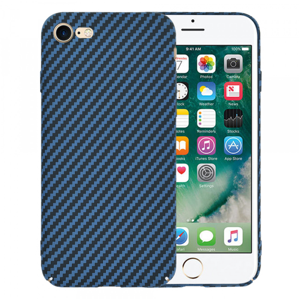 Husa pentru Apple iPhone SE (2022) / SE (2020) / 8 / 7, Techsuit, Carbonite FiberShell, Turcoaz